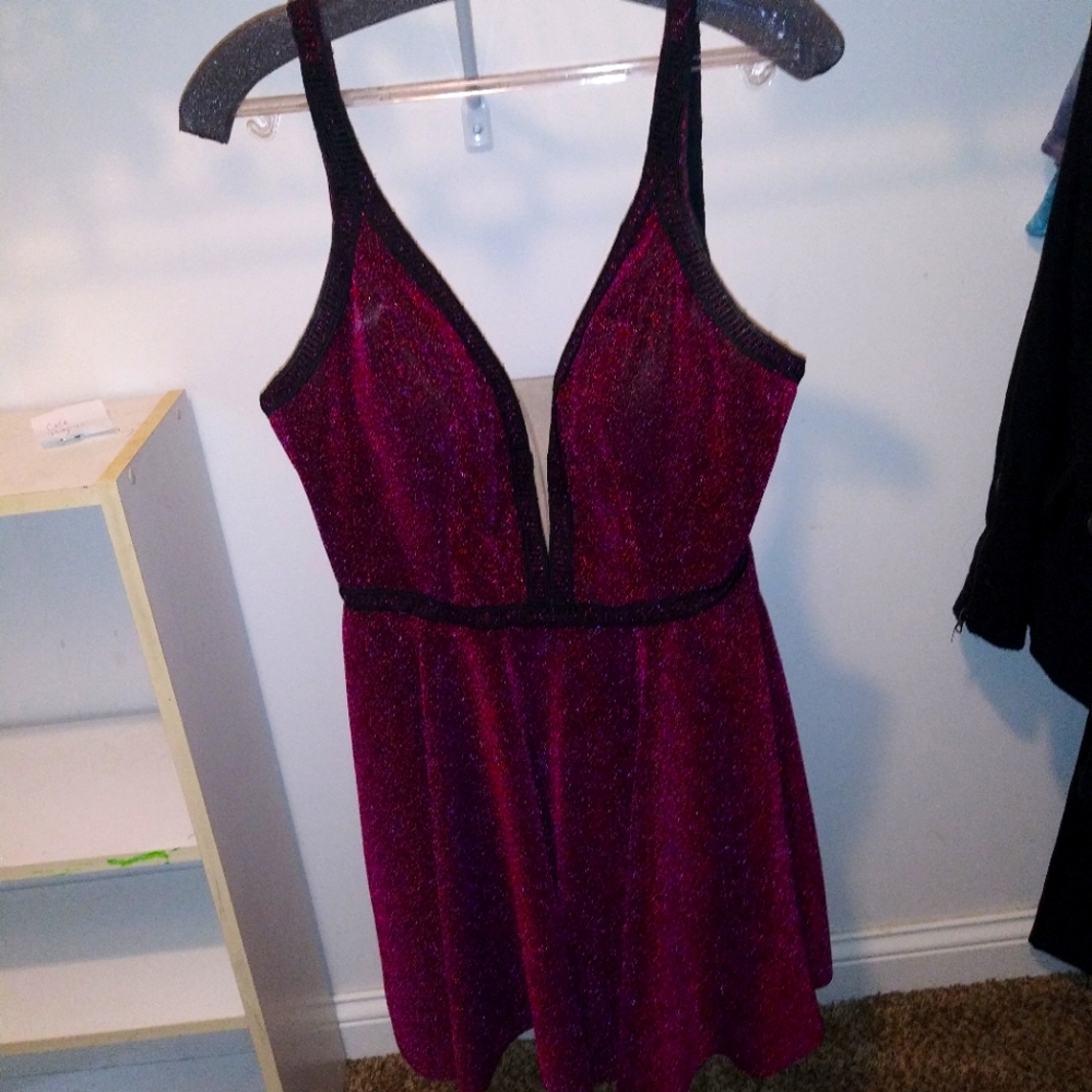 Short ruby hoco dress